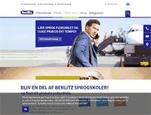 Tablet Screenshot of berlitz.dk